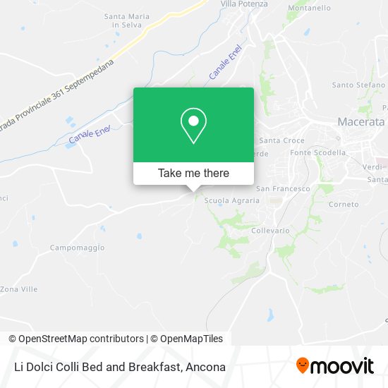 Li Dolci Colli Bed and Breakfast map