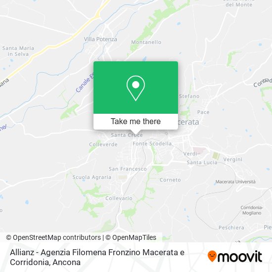 Allianz - Agenzia Filomena Fronzino Macerata e Corridonia map