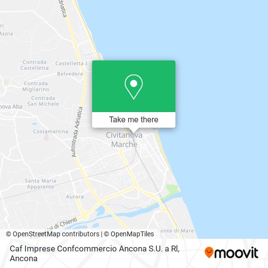 Caf Imprese Confcommercio Ancona S.U. a Rl map