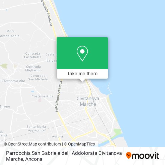 Parrocchia San Gabriele dell' Addolorata Civitanova Marche map