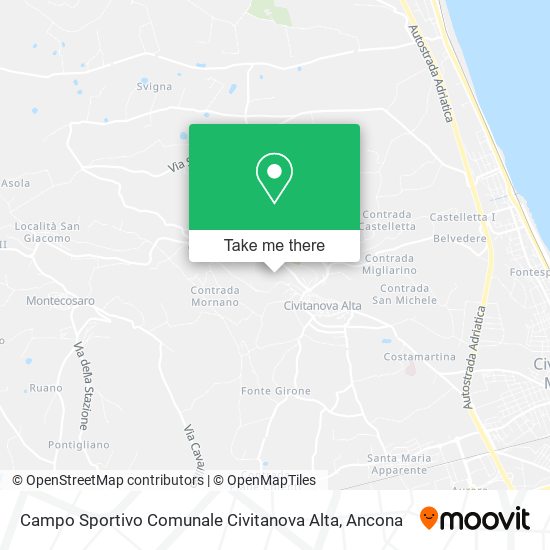 Campo Sportivo Comunale Civitanova Alta map