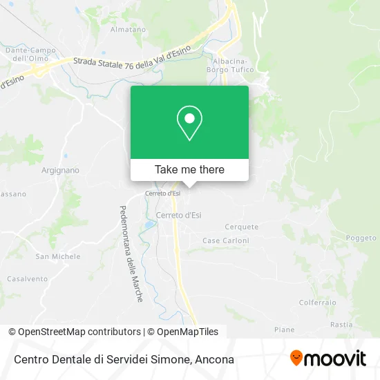 Centro Dentale di Servidei Simone map