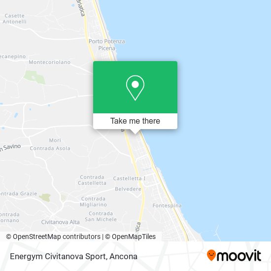 Energym Civitanova Sport map