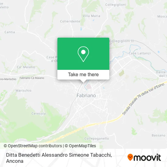 Ditta Benedetti Alessandro Simeone Tabacchi map