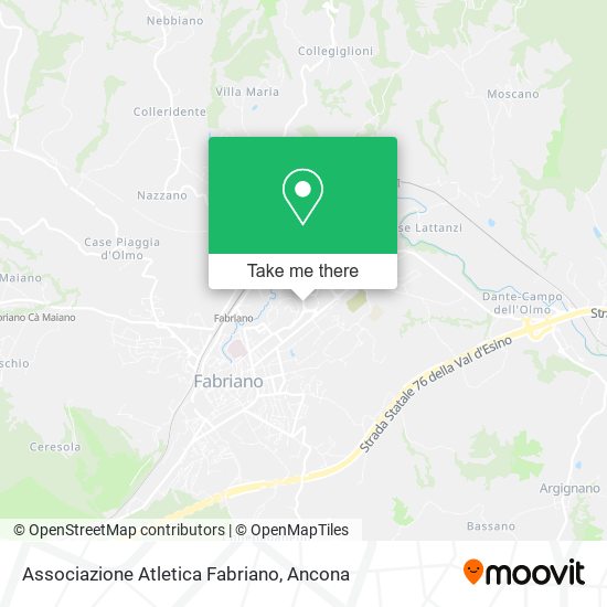 Associazione Atletica Fabriano map