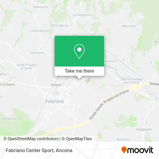 Fabriano Center Sport map