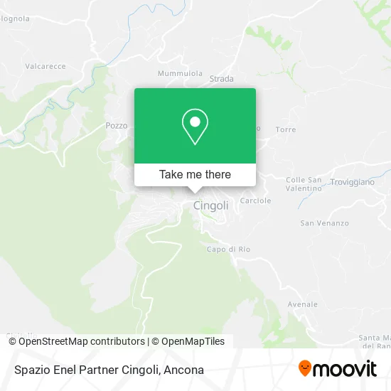 Spazio Enel Partner Cingoli map
