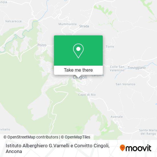 Istituto Alberghiero G.Varnelli e Convitto Cingoli map