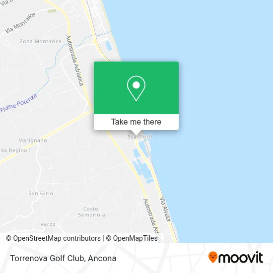 Torrenova Golf Club map