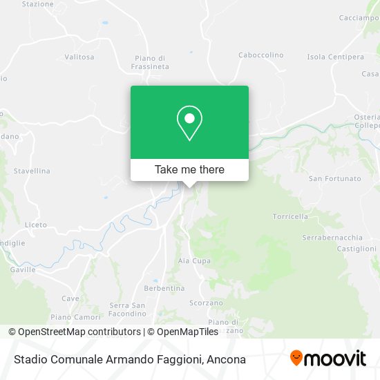 Stadio Comunale Armando Faggioni map