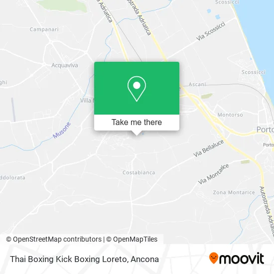Thai Boxing Kick Boxing Loreto map