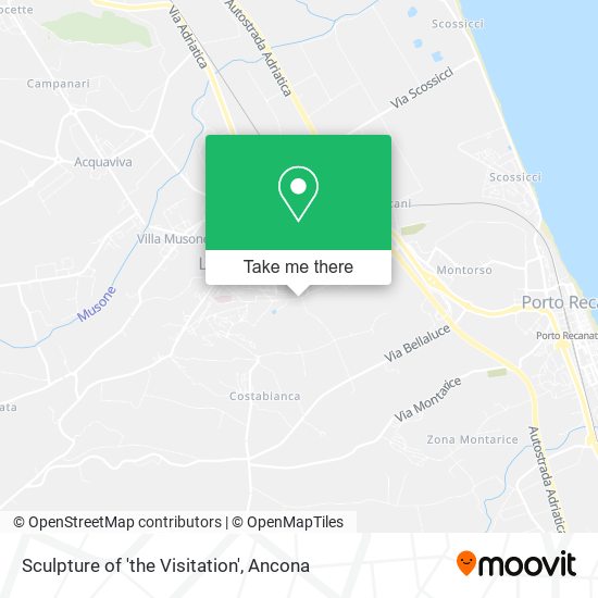 Sculpture of 'the Visitation' map
