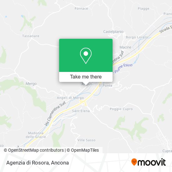 Agenzia di Rosora map