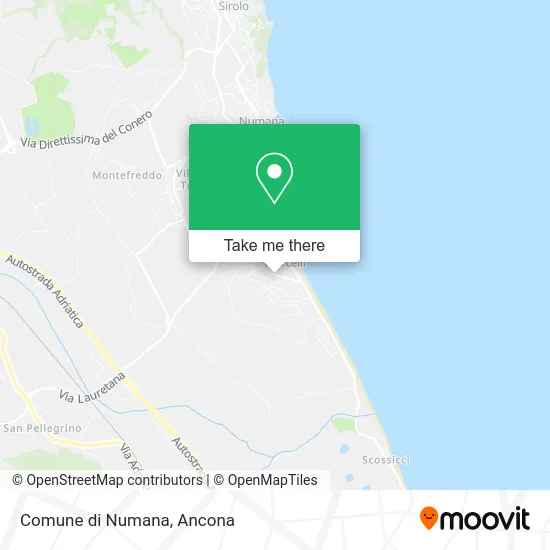 Comune di Numana map