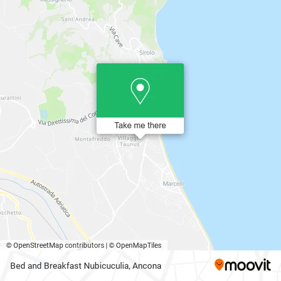 Bed and Breakfast Nubicuculia map