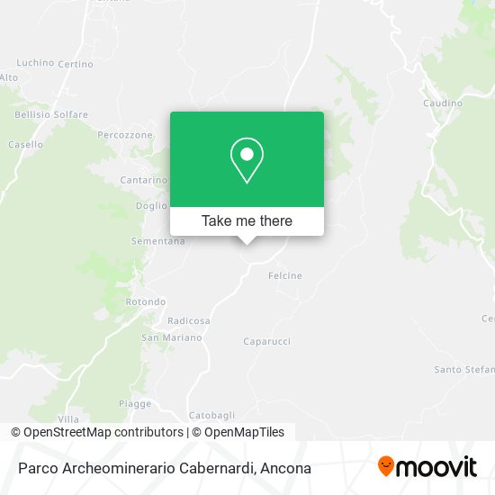 Parco Archeominerario Cabernardi map