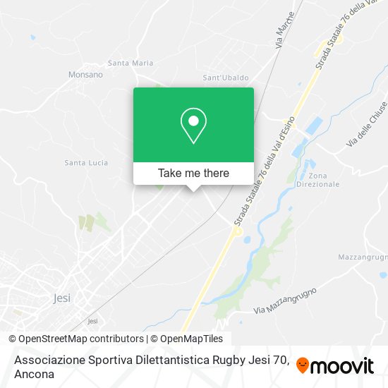 Associazione Sportiva Dilettantistica Rugby Jesi 70 map