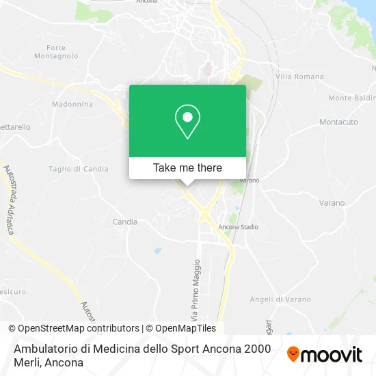 Ambulatorio di Medicina dello Sport Ancona 2000 Merli map
