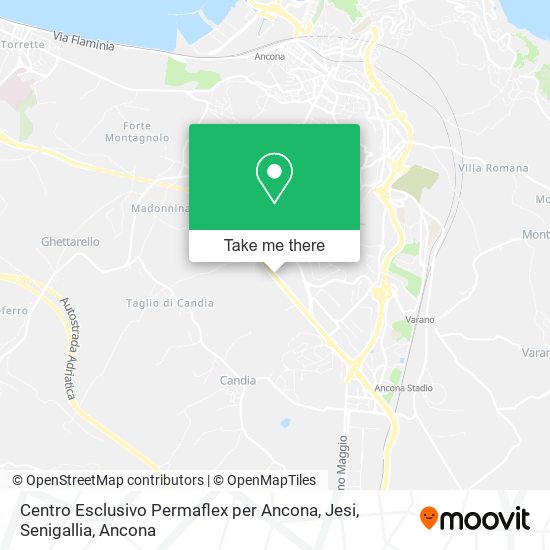 Centro Esclusivo Permaflex per Ancona, Jesi, Senigallia map