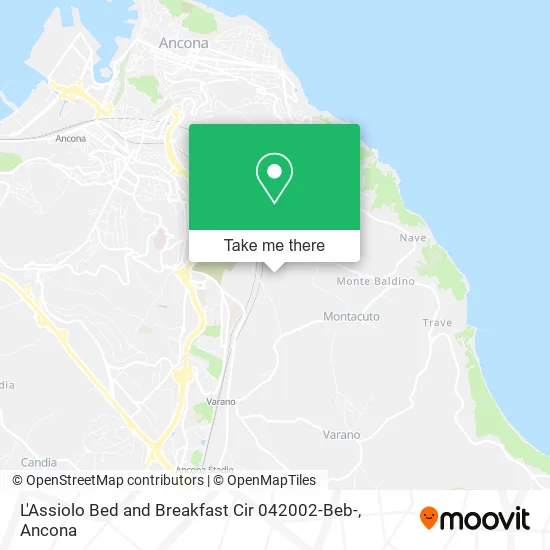 L'Assiolo Bed and Breakfast Cir 042002-Beb- map