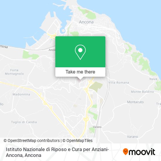 Istituto Nazionale di Riposo e Cura per Anziani-Ancona map