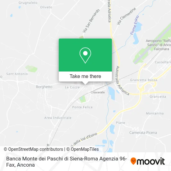 Banca Monte dei Paschi di Siena-Roma Agenzia 96-Fax map