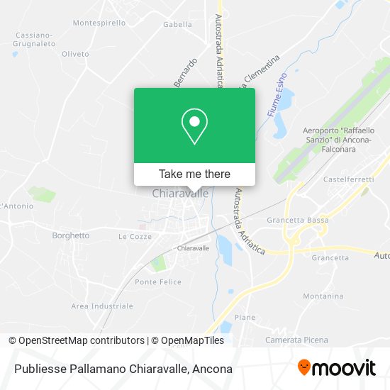 Publiesse Pallamano Chiaravalle map