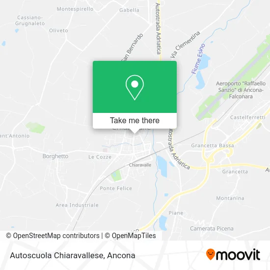 Chiaravalle Driving School map