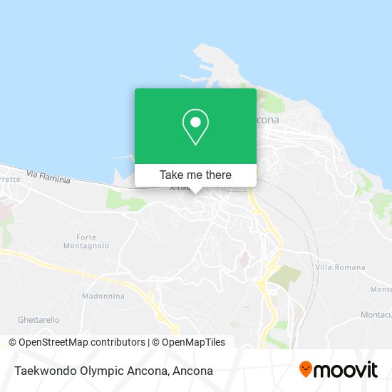 Taekwondo Olympic Ancona map