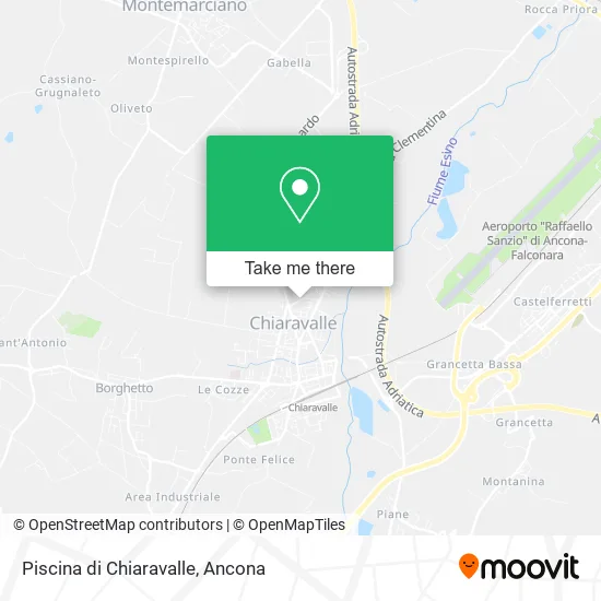 Chiaravalle Swimming Pool map