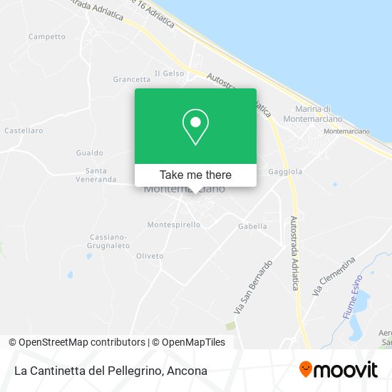 La Cantinetta del Pellegrino map