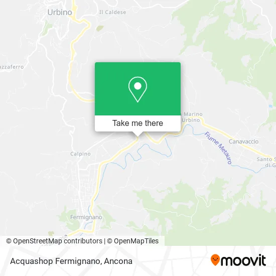 Acquashop Fermignano map