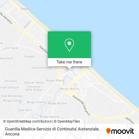 Guardia Medica-Servizio di Continuita' Aistenziale map