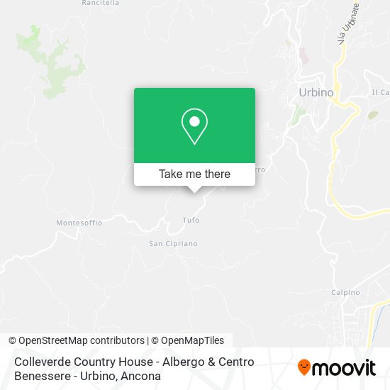 Colleverde Country House - Albergo & Centro Benessere - Urbino map