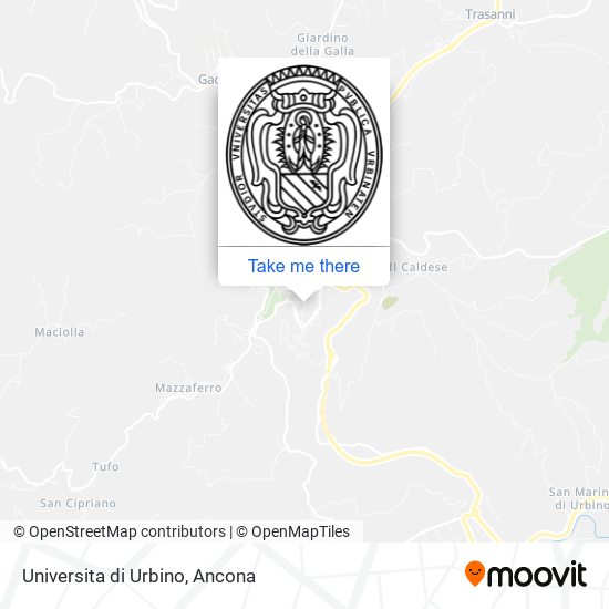 Universita di Urbino map