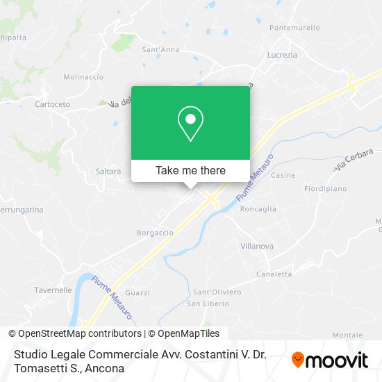 Studio Legale Commerciale Avv. Costantini V. Dr. Tomasetti S. map