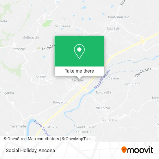Social Holiday map