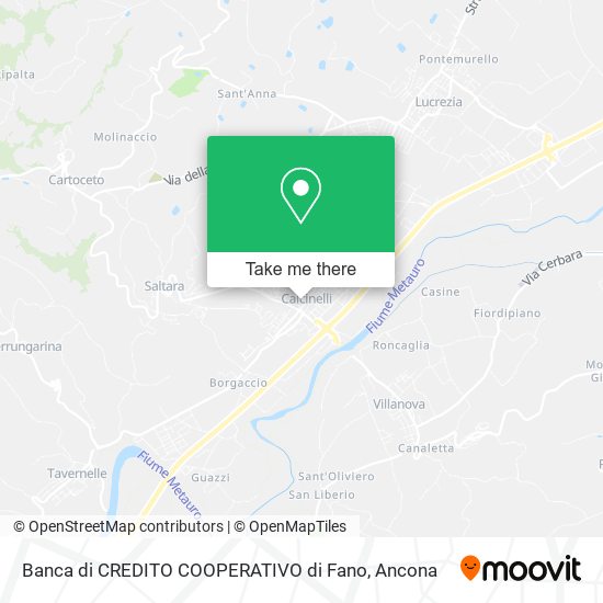 Banca di CREDITO COOPERATIVO di Fano map