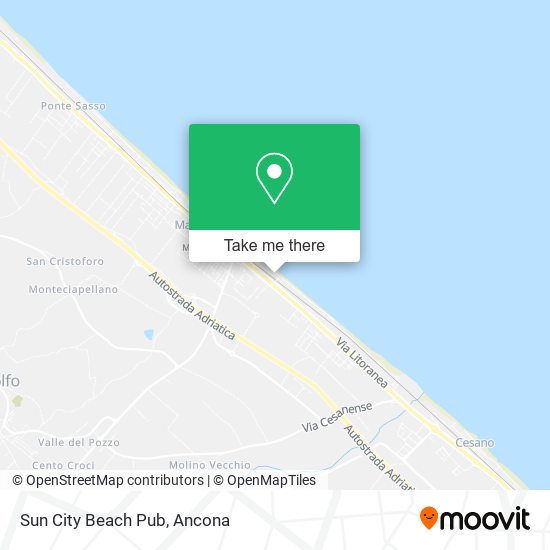 Sun City Beach Pub map