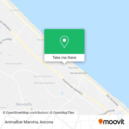 Animalbar Marotta map