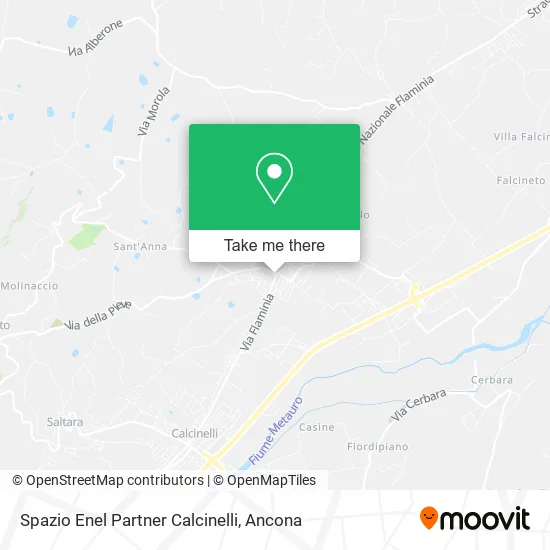 Spazio Enel Partner Calcinelli map
