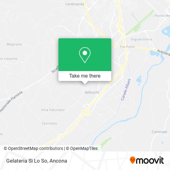 Gelateria Sì Lo So map