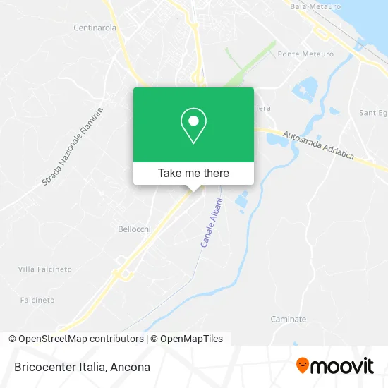 Bricocenter Italia map
