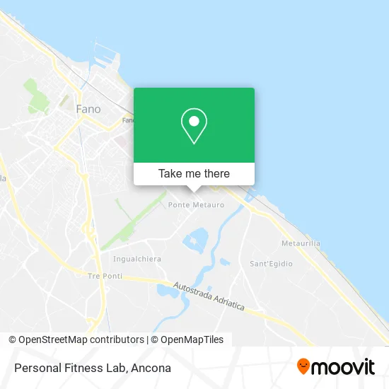 Personal Fitness Lab map