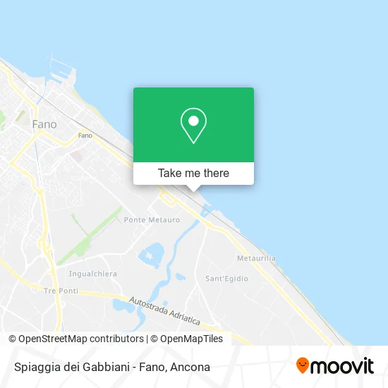 Seagulls Beach - Fano map