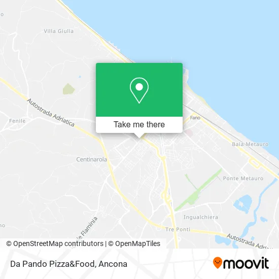 Da Pando Pizza&Food map