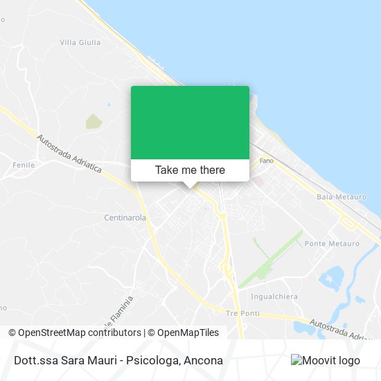 Dott.ssa Sara Mauri - Psicologa map