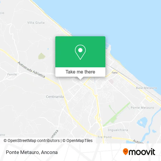 Ponte Metauro map