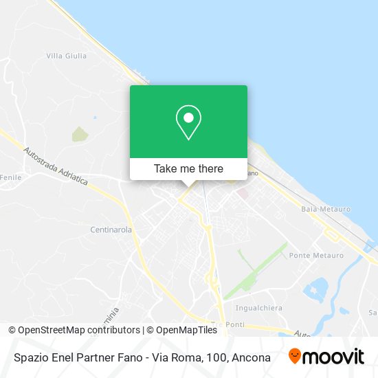 Spazio Enel Partner Fano - Via Roma, 100 map