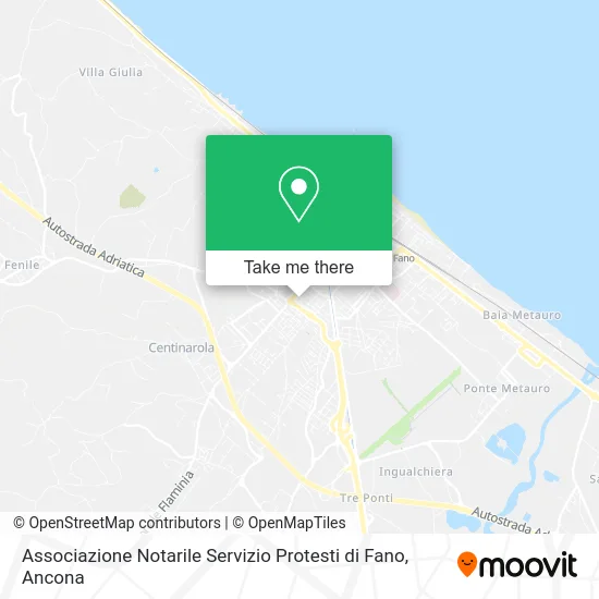 Notarial Association Protest Service of Fano map